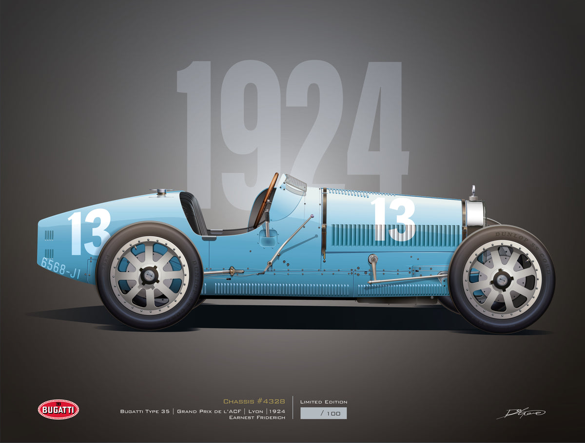 1924 Bugatti 35 'Lyon' No.13 – Autografic