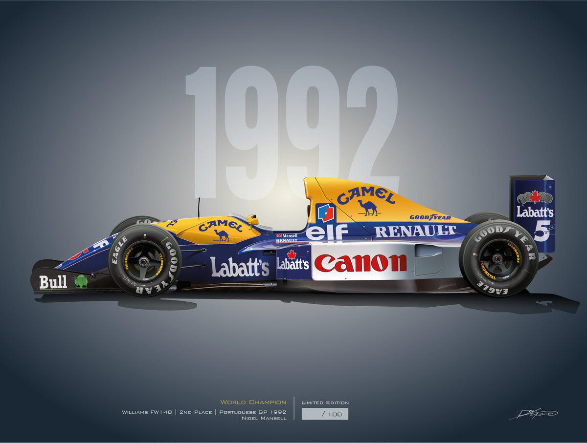 1992 Williams Renault FW14B – Autografic