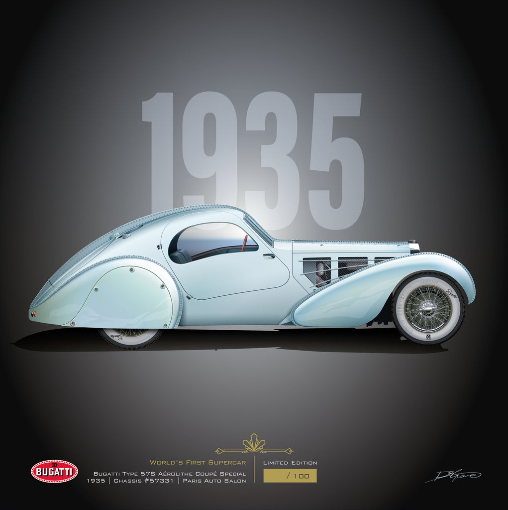 1935 Bugatti type 57S Aérolithe Coupé – Autografic
