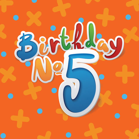 BB05 Birthday No.5 (pack of 6)