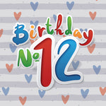 BB12 Birthday No.12 (pack of 6)