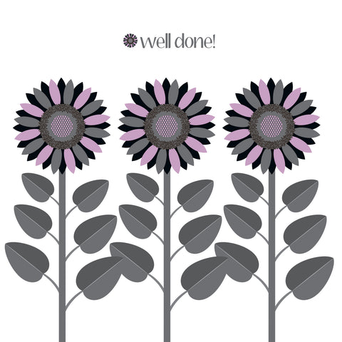 BR11 Lilac sunflower well done (pack of 6)