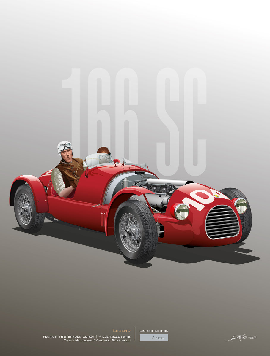1948_166 Spyder Corsa_Nuvolari – Autografic