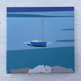 GPE15 Boat at anchor canvas print